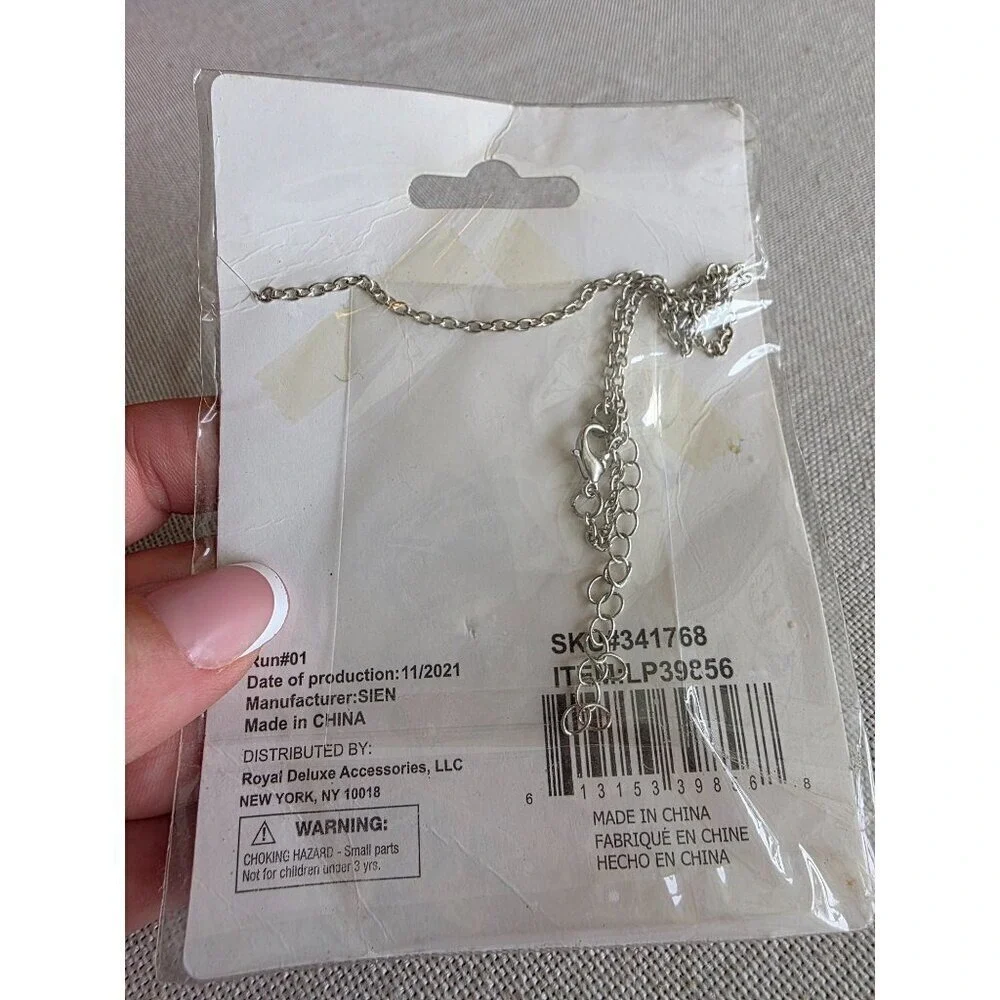Lords Prayer neckless chain Jewelry Girl Women Silver color New‎